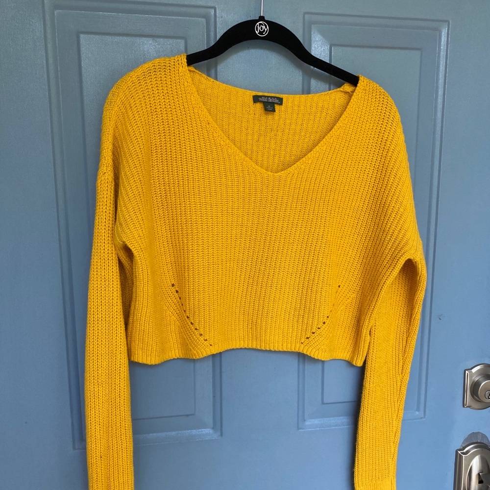 Mustard Yellow Crop Top